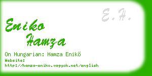 eniko hamza business card
